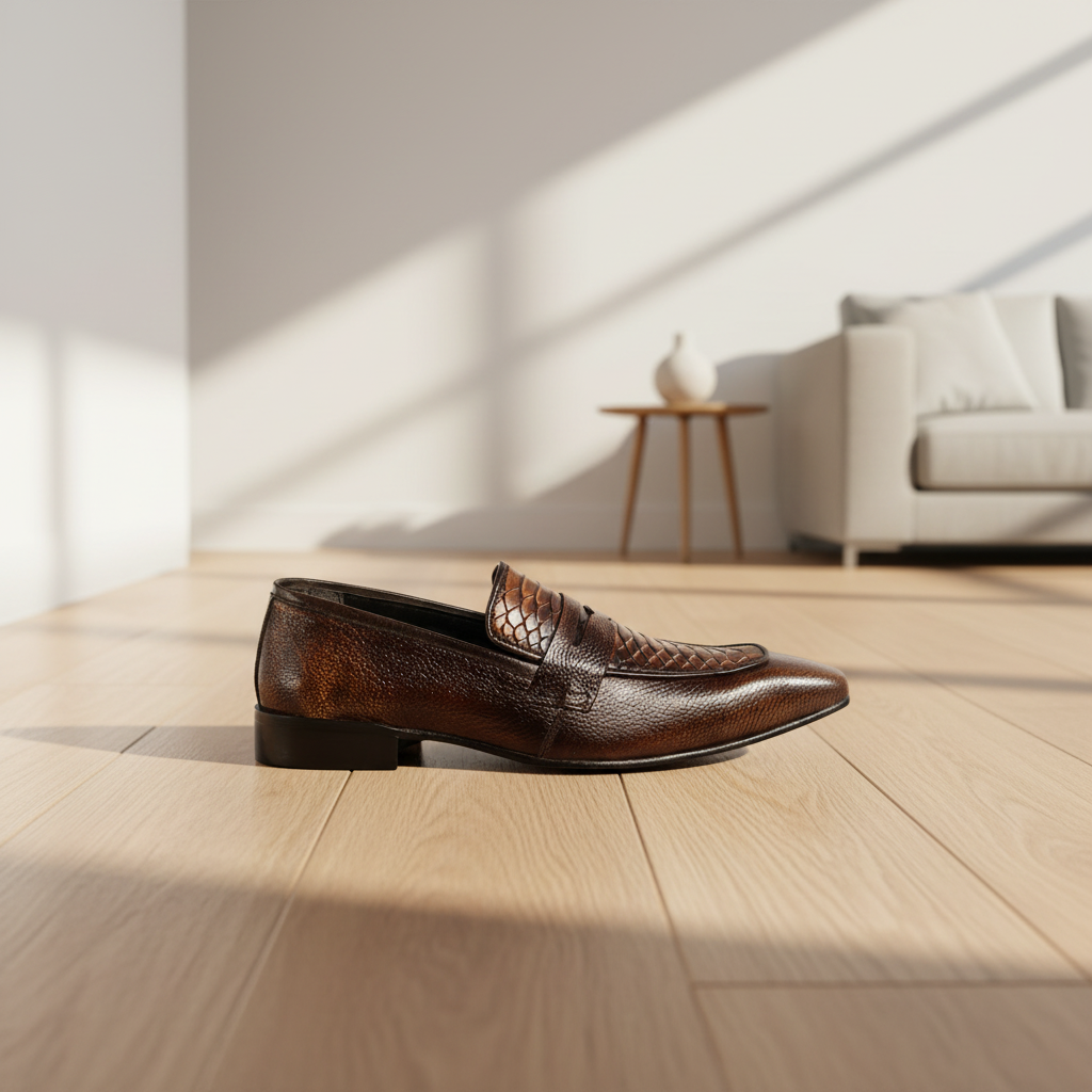 Amber Burnished Loafers