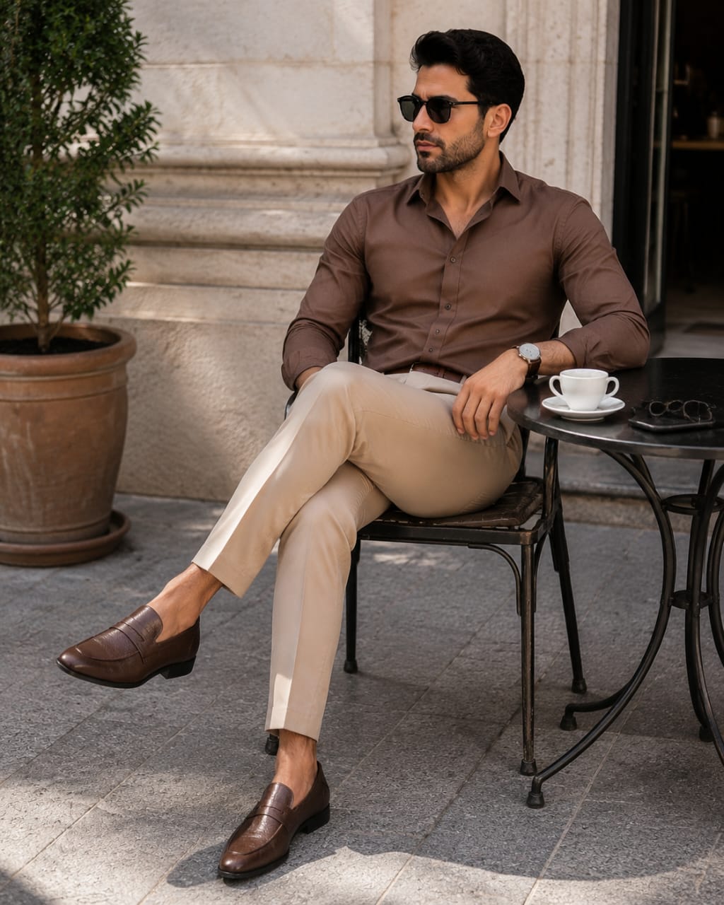 Classic Brown Leather Penny Loafers