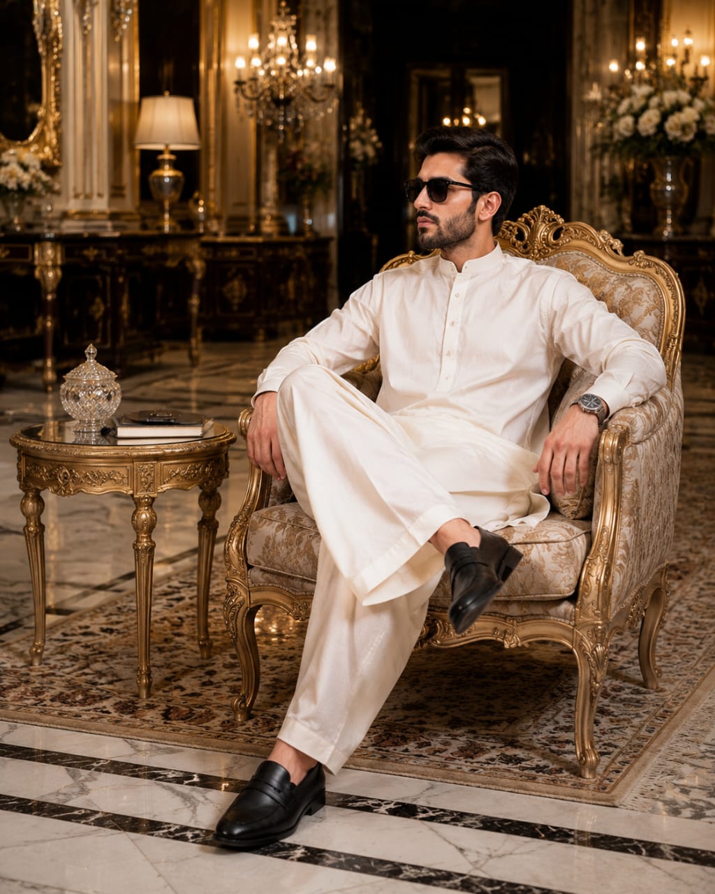 Classic Black Leather Penny Loafers