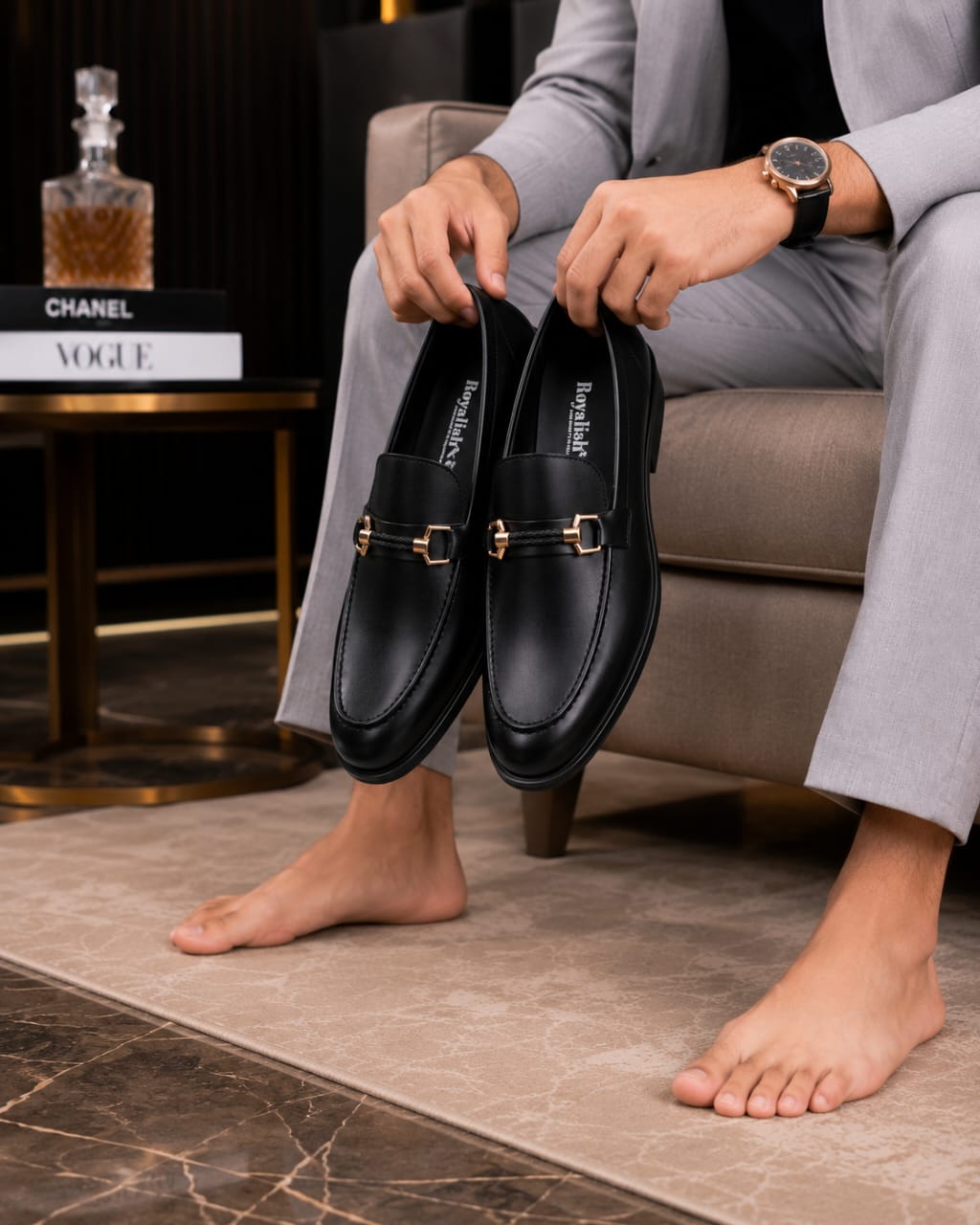 Premium Black Loafer