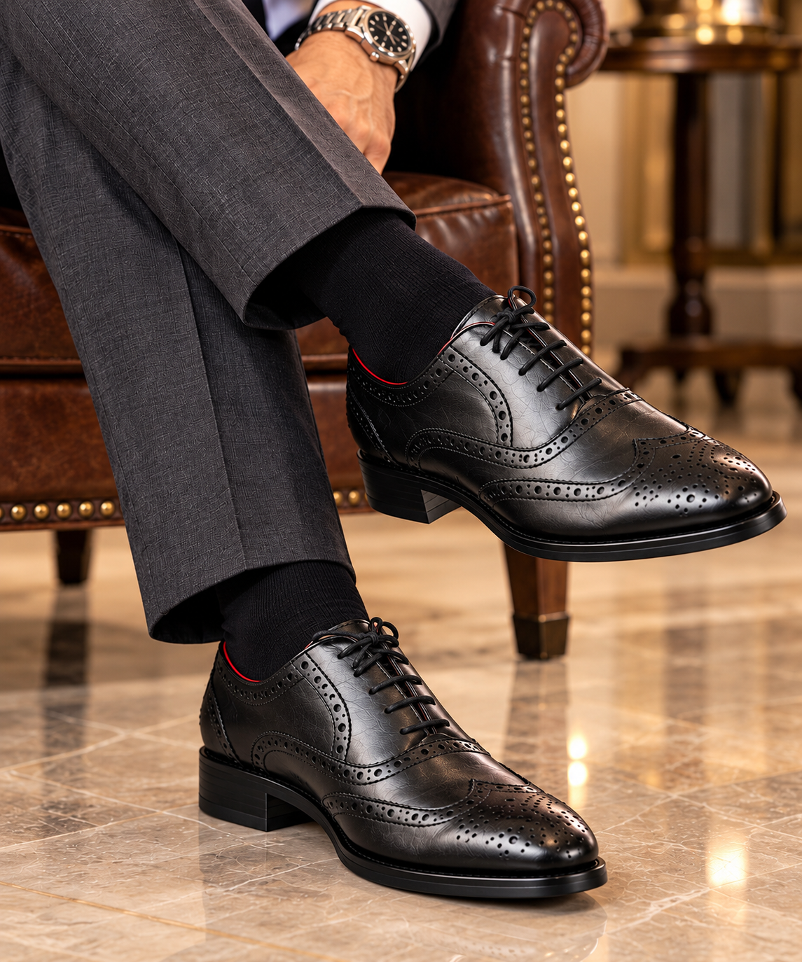 Royalish Windsor- Premium Leather Brogue Oxford